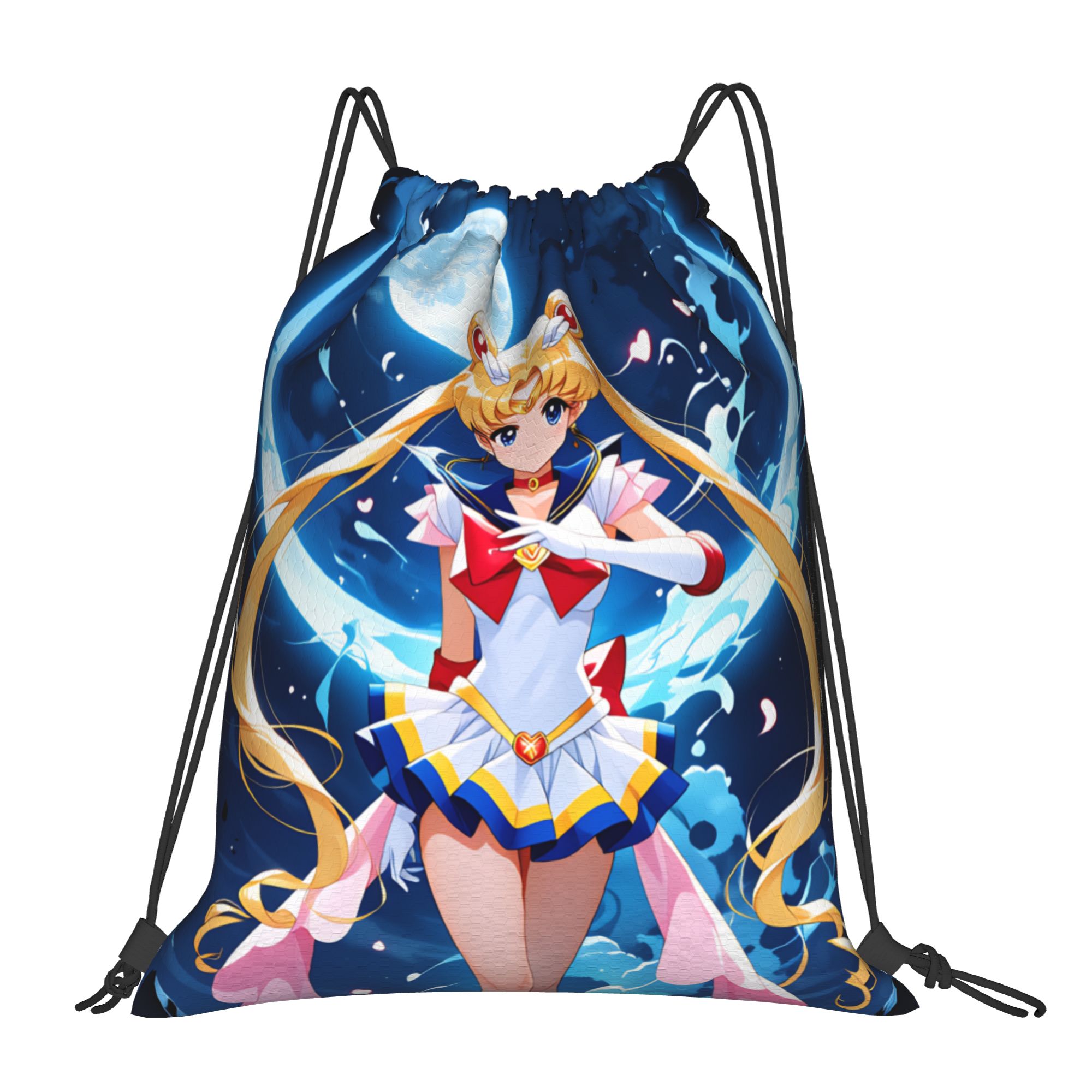 Custom S-Sailors Moons Drawstr - Drawstring Gym Bag review and price