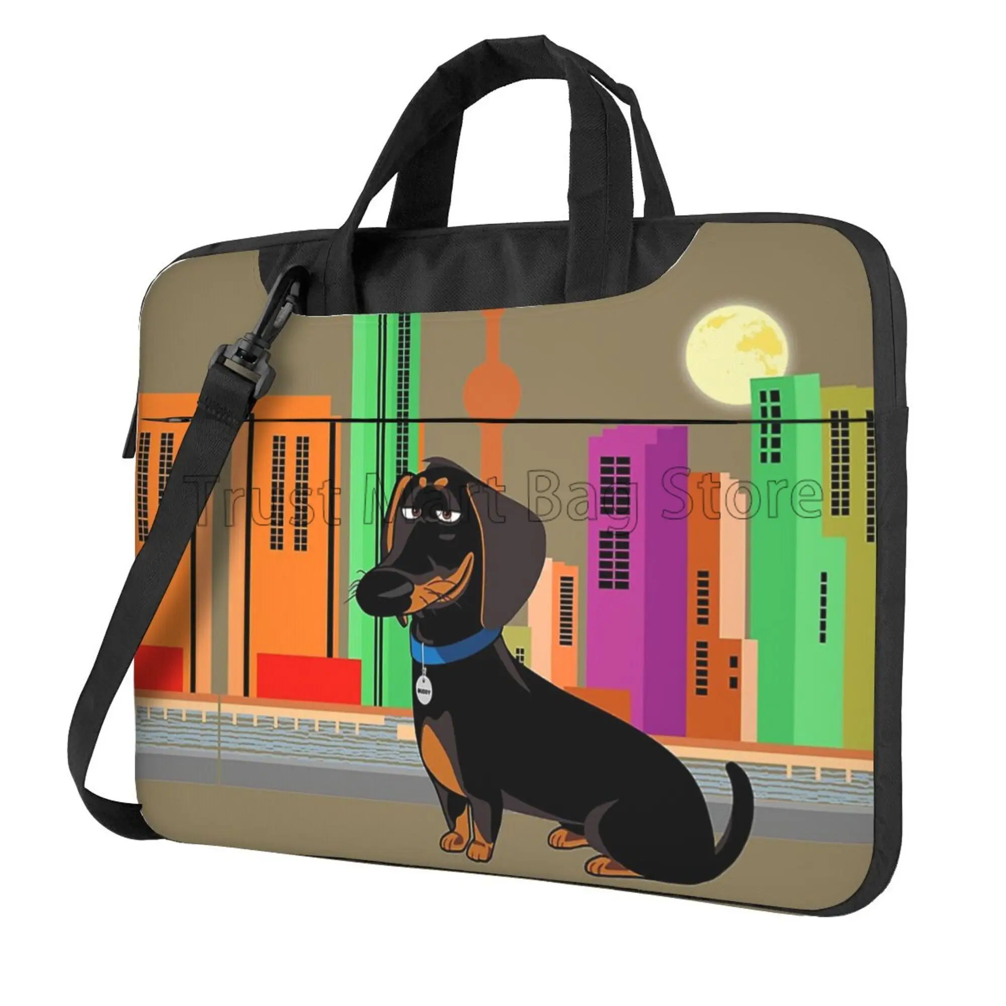 Cute Dachshund Print Laptop Ca - Laptop Backpack 15.6 review and price