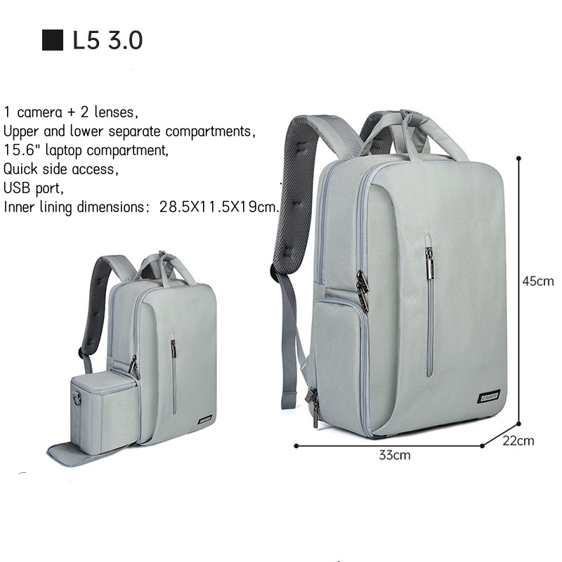 large Camera Backpack DSLR/SLR - Laptop Backpack 15.6 review and price