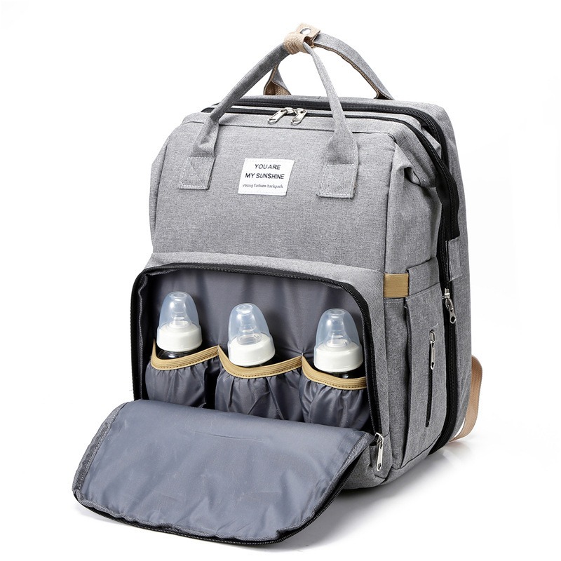 Fashionable Folding Baby Crib  - Backpack Diaper Bag review and price
