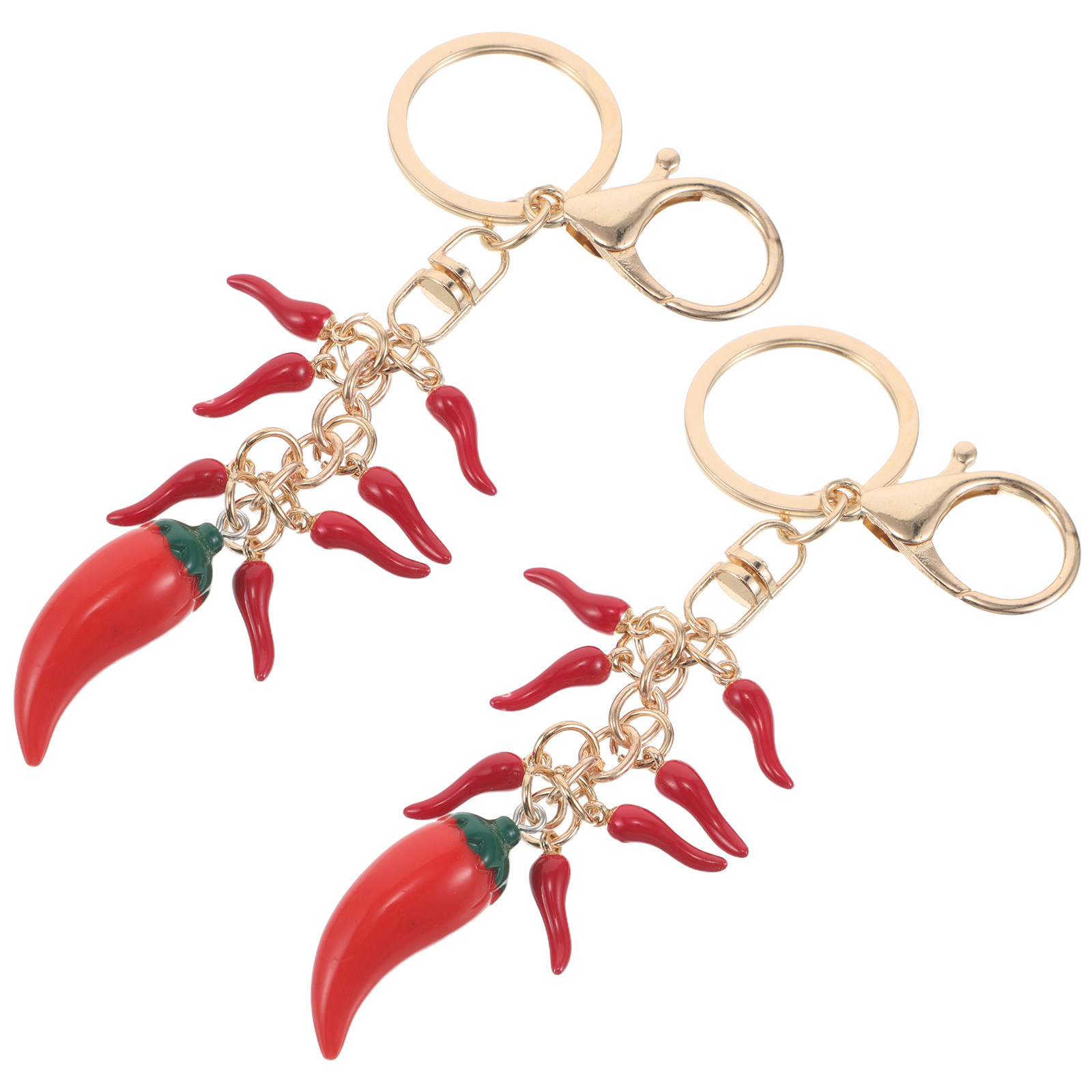 2Pcs Kawaii Chili Pepper Keych - Mini Backpack Purse review and price