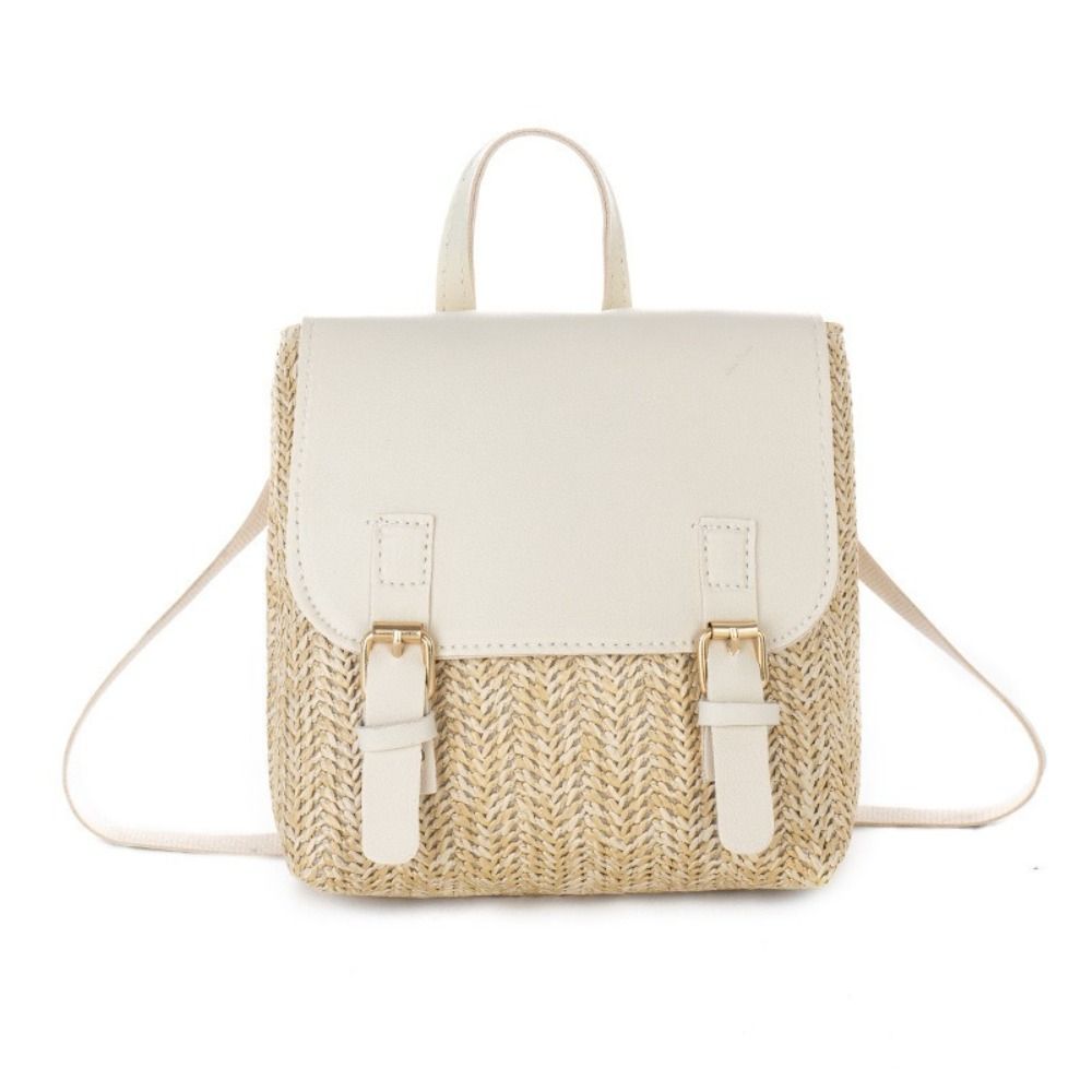 Versatile Bag PU Leather Straw - Leather Backpack Vintage review and price
