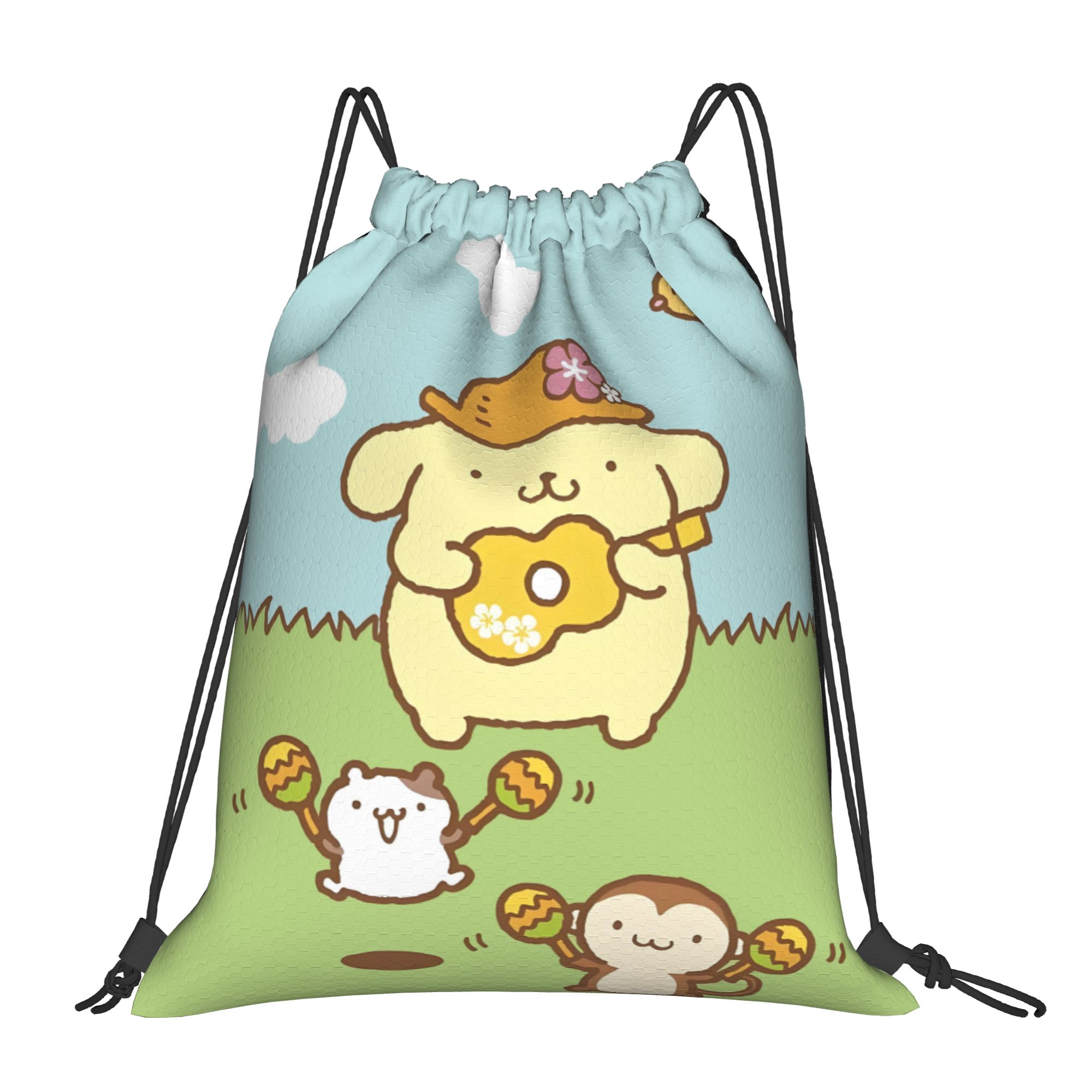 Custom P-Pompompurines Drawstr - Drawstring Gym Bag review and price