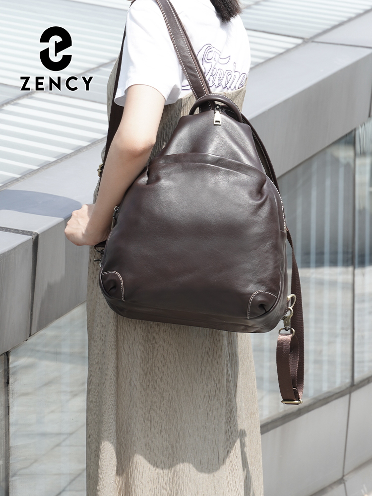 Zency Genuine Leather Women's  - Travel Backpack Anti Theft review and price