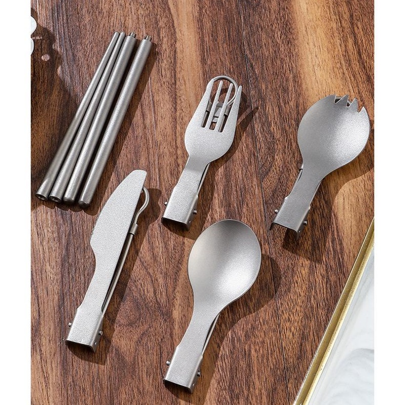 Titanium Foldable Utensil Set  - Foldable Backpack Small review and price