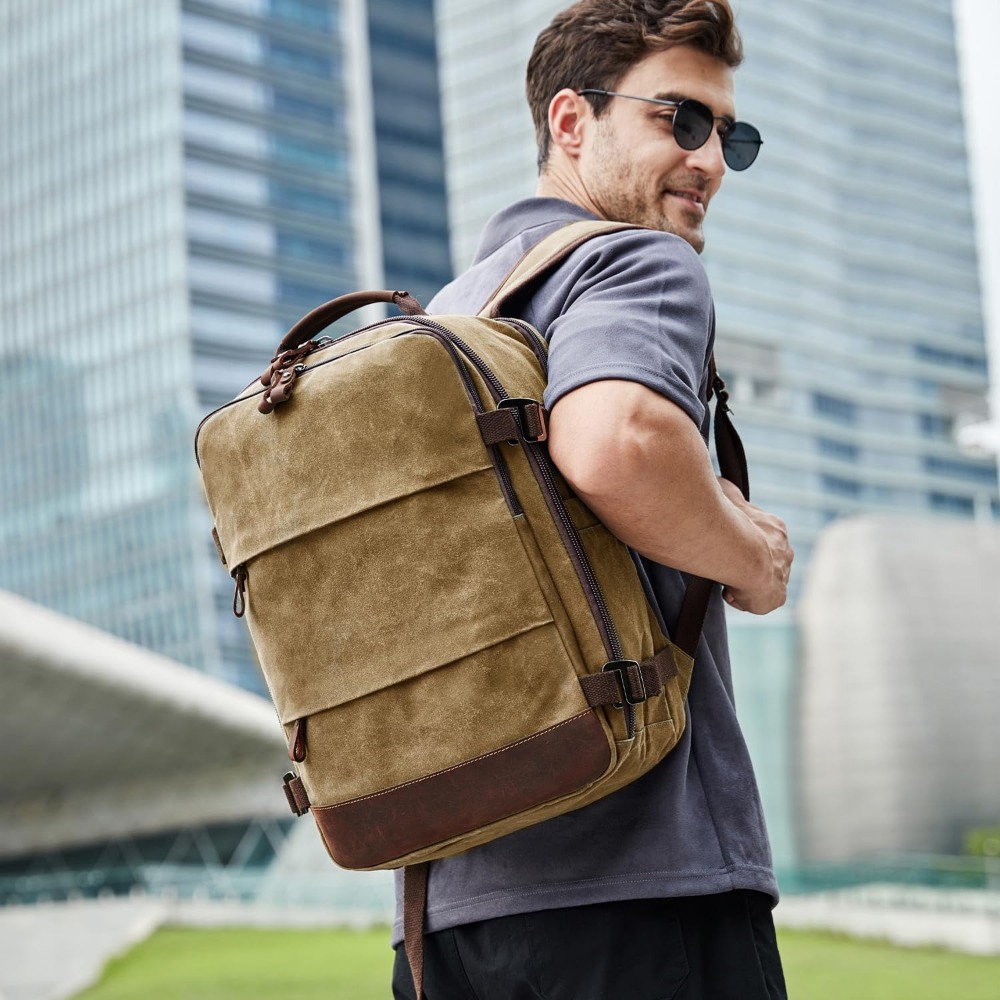 Travel Backpack for Men - Carr - Canvas Backpack Casual review and price