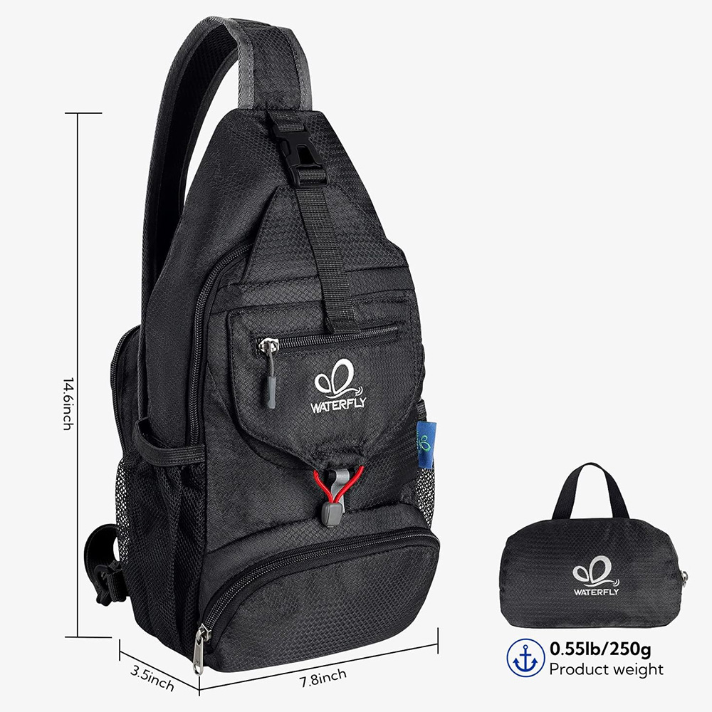 WATERFLY Chest Bag Shoulder Sm - Sling Backpack Shoulder review and price